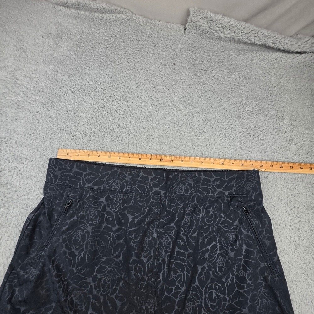 Orvis Skort Women XXL Black Floral Print Active Hiking Golf Athletic Pockets - Picture 3 of 8